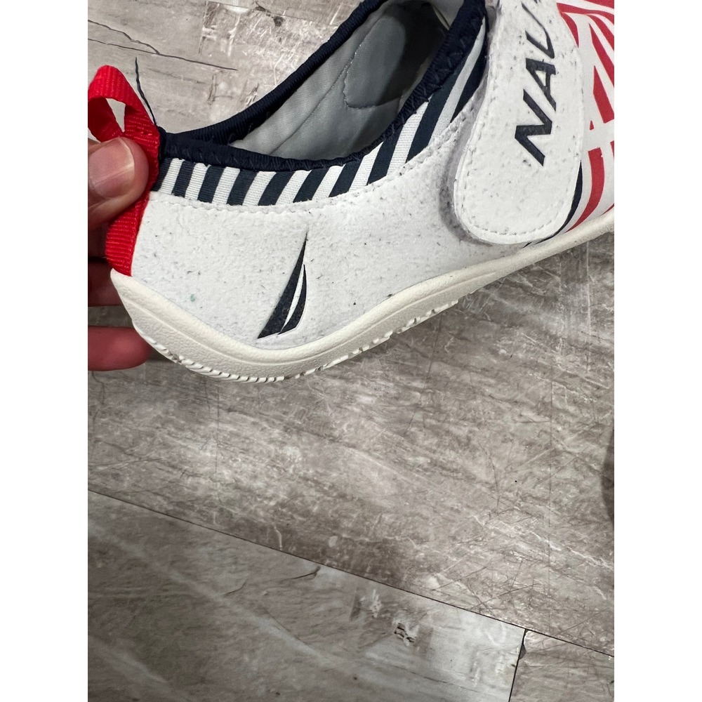 Nautica Arlene Women's Water Shoes Size 8 White Red Striped Nautical Beach - Picture 13 of 14